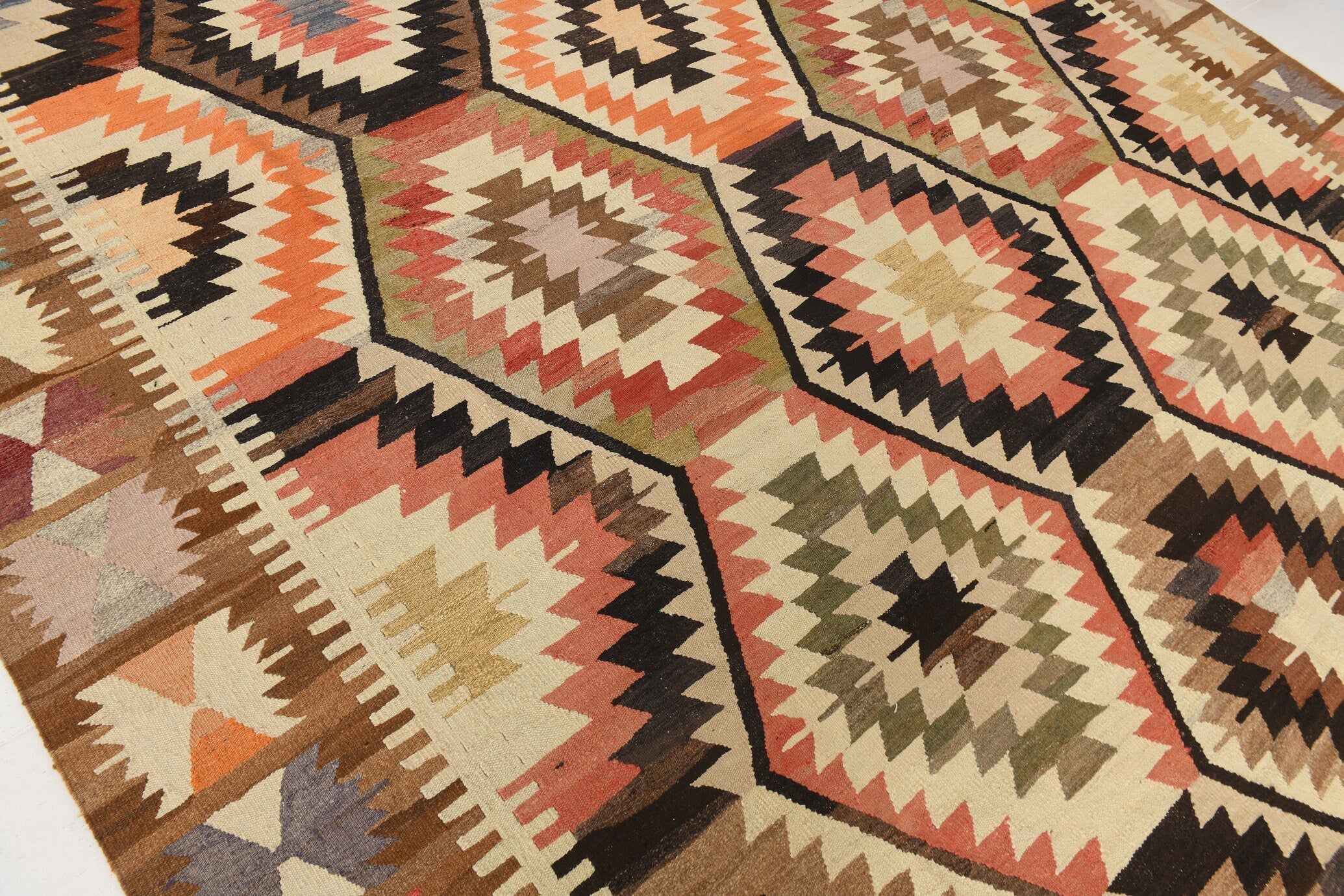 Vintage Kilim Anatolian 10'0" x 12'10" ft