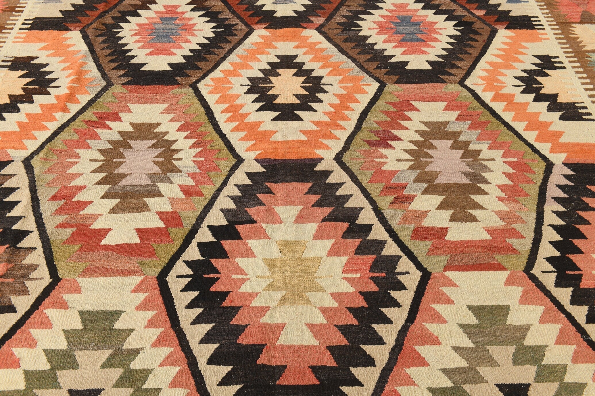 Vintage Kilim Anatolian 10'0" x 12'10" ft