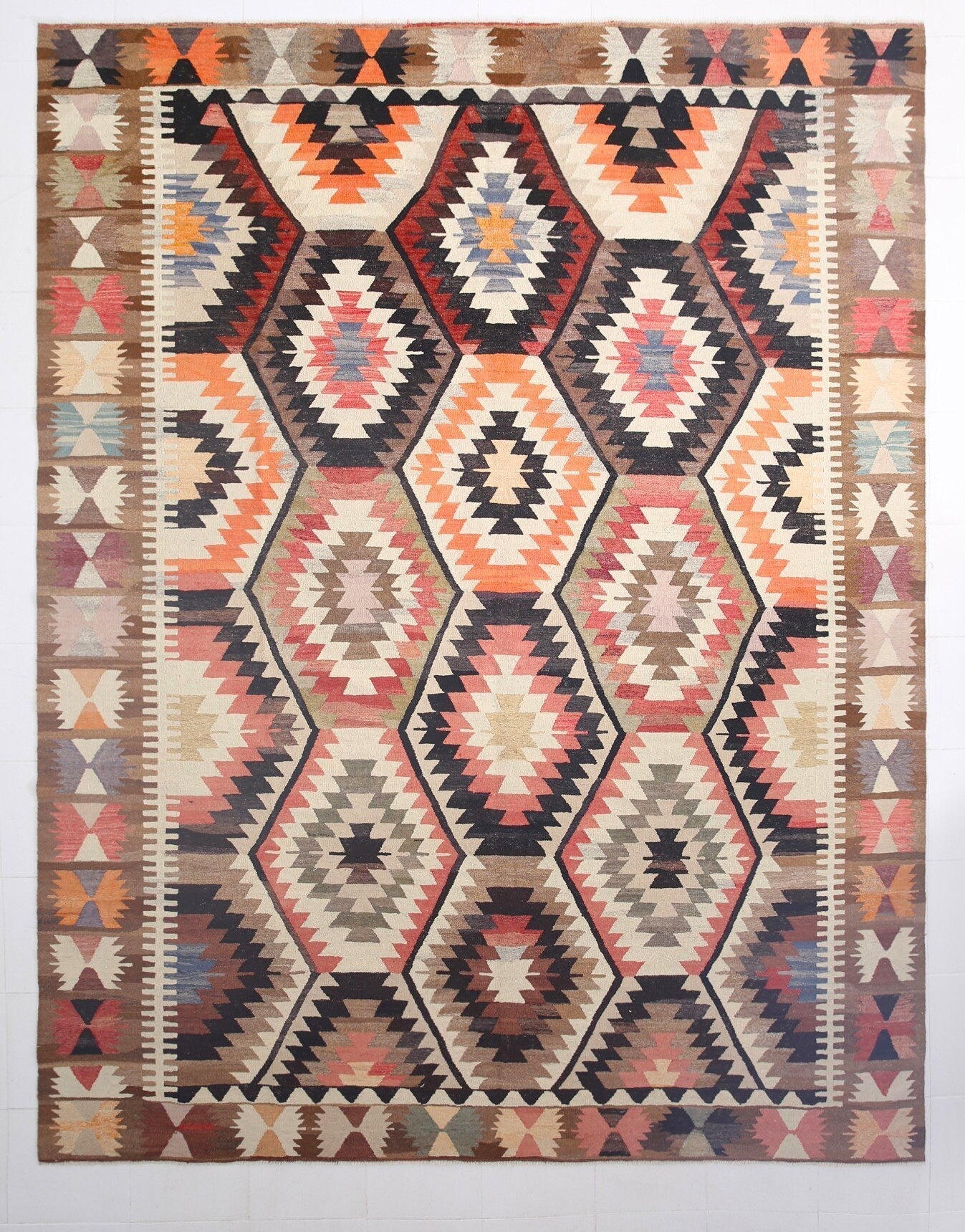Vintage Kilim Anatolian 10'0" x 12'10" ft