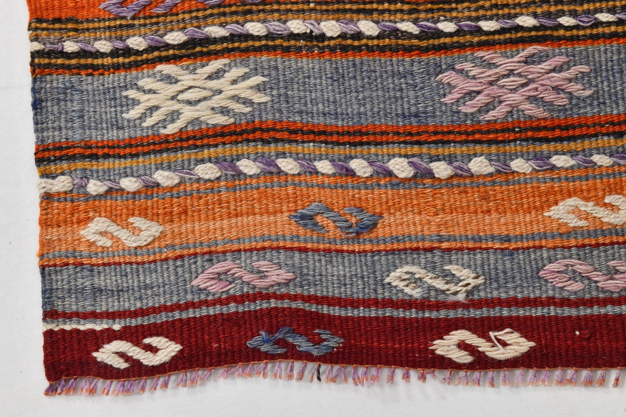 Vintage Kilim Anatolian 1'11" x 13'4" ft