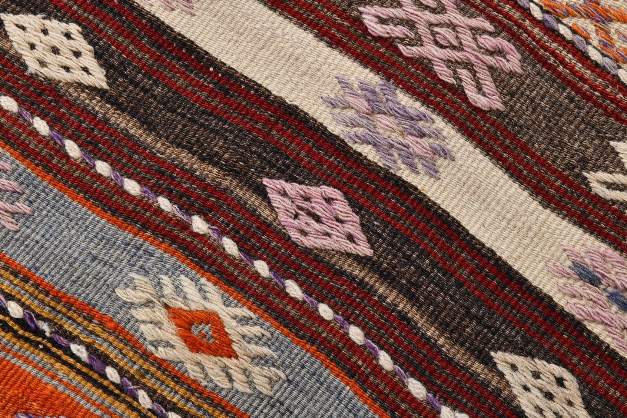 Vintage Kilim Anatolian 1'11" x 13'4" ft