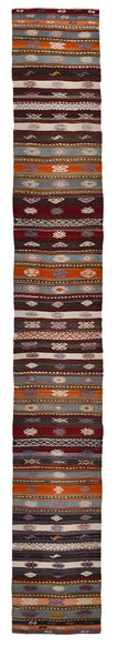 Vintage Kilim Anatolian 1'11" x 13'4" ft