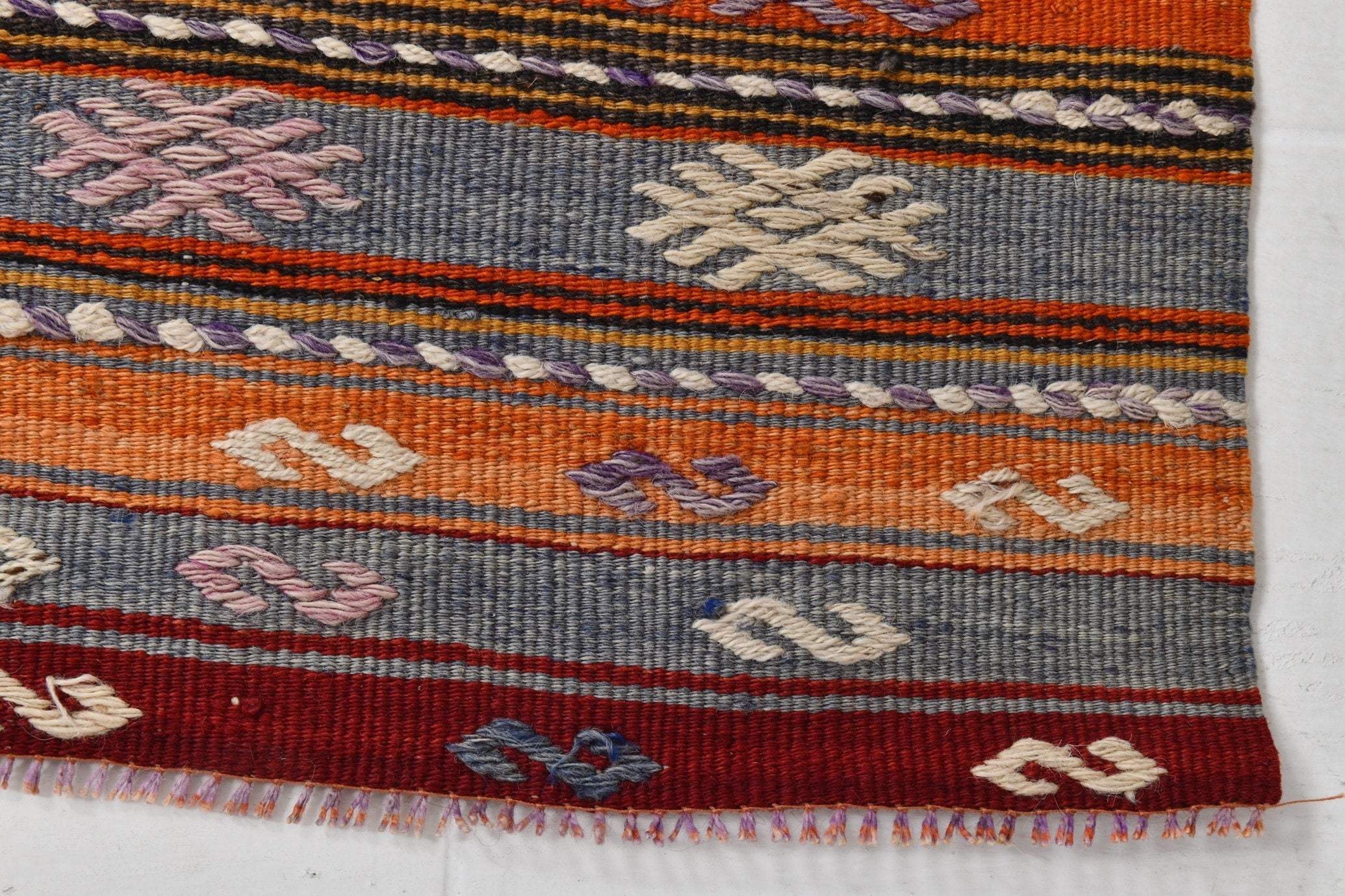 Vintage Kilim Anatolian 1'11" x 13'4" ft