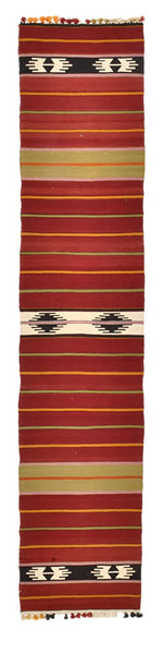 Vintage Kilim Anatolian 1’11’’ x 9’3’’ ft