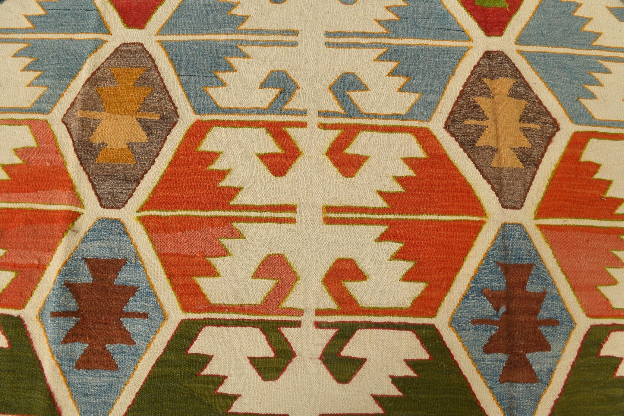 Vintage Kilim Anatolian 11’2’’ x 13’9’’ ft