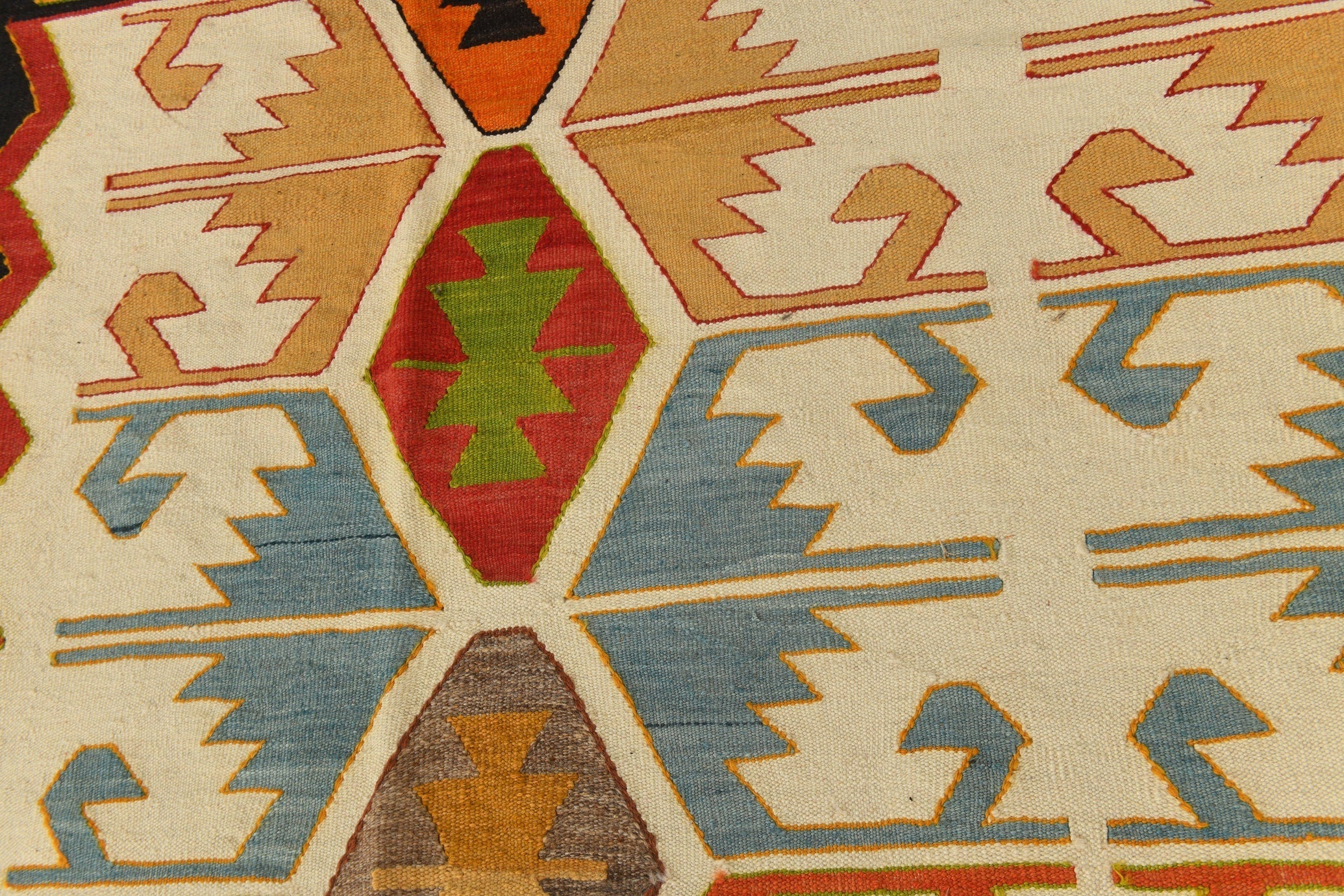 Vintage Kilim Anatolian 11’2’’ x 13’9’’ ft