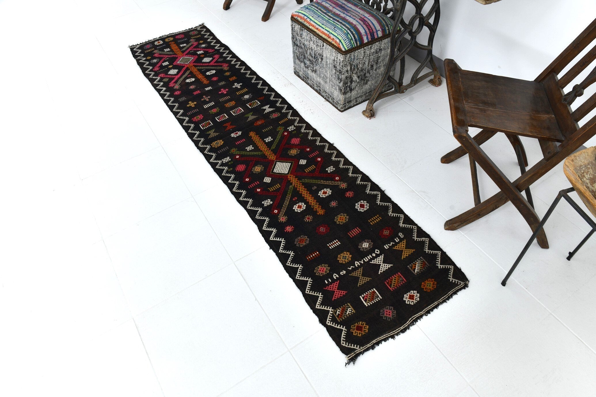 Vintage Kilim Anatolian 1’9’’ x 8’0’’ ft