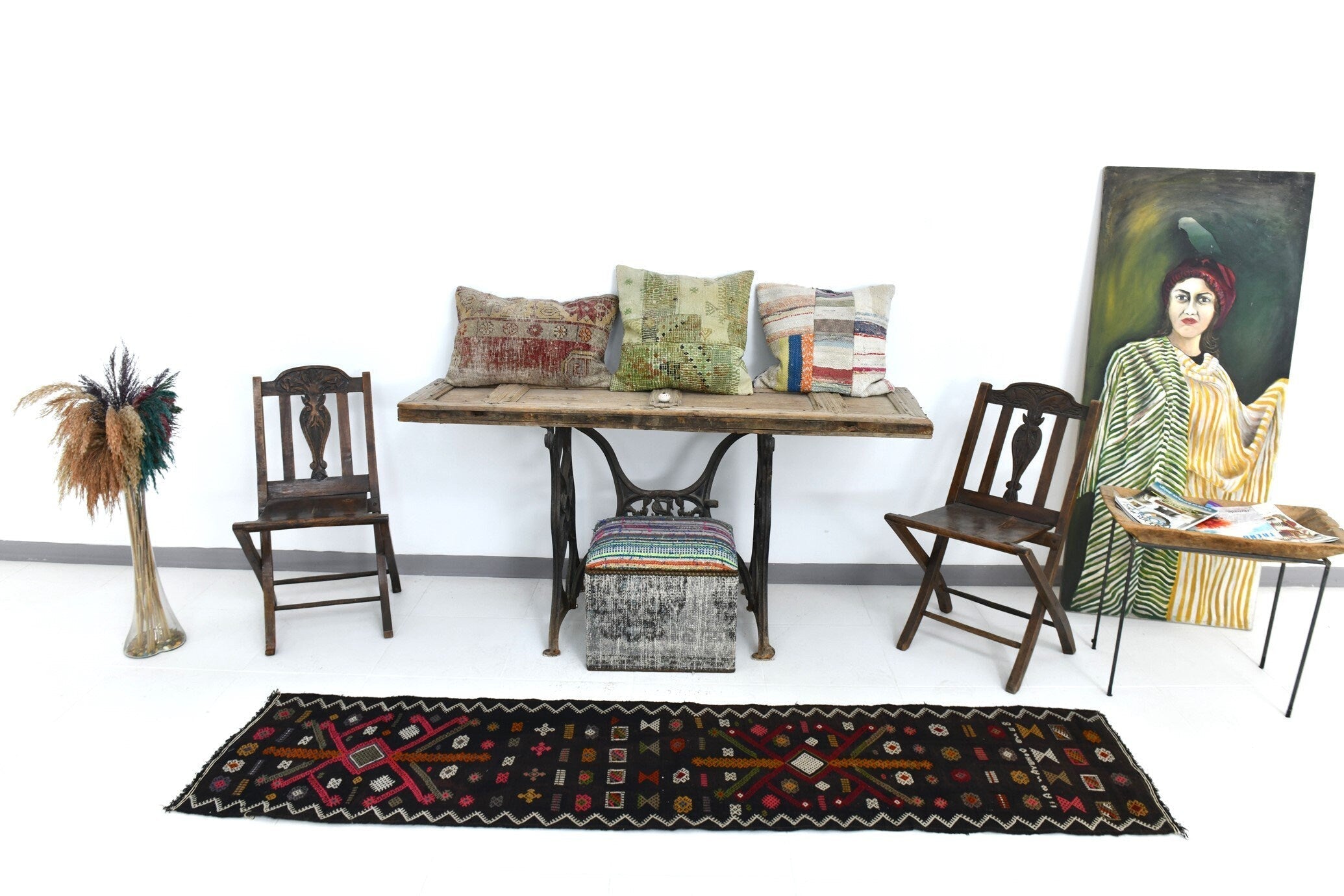 Vintage Kilim Anatolian 1’9’’ x 8’0’’ ft