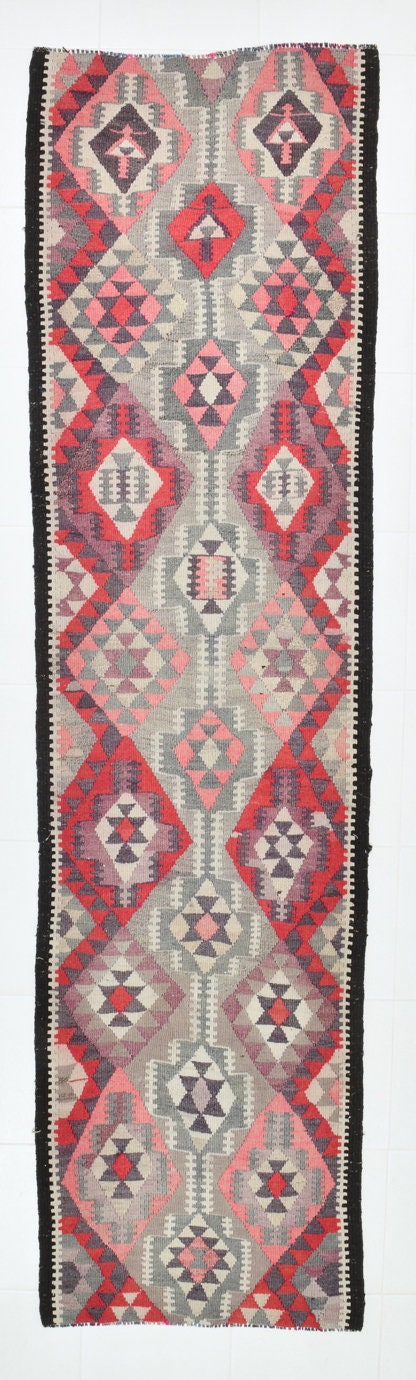 Vintage Kilim Anatolian 2’10’’ x 10’9’’ ft