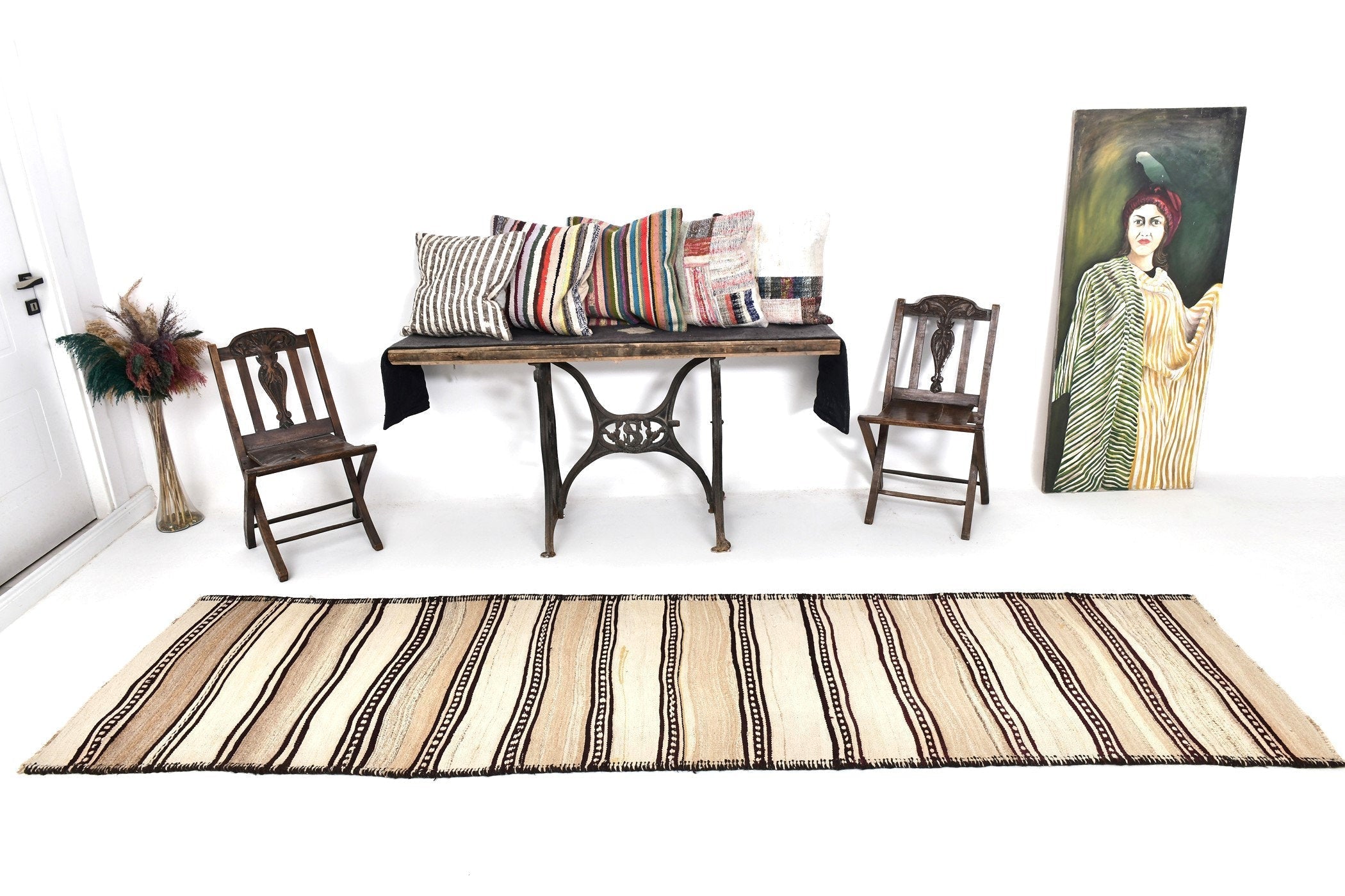 Vintage Kilim Anatolian 2'10" x 11'3" ft