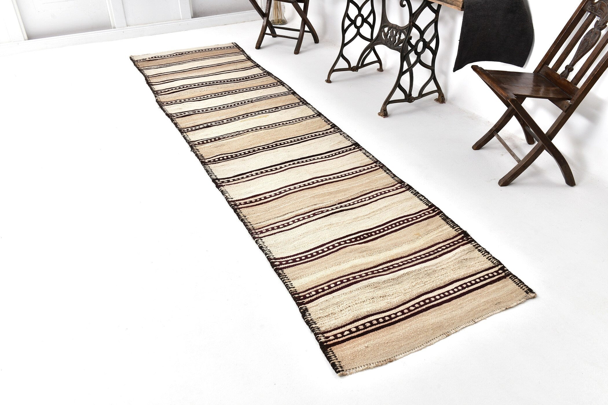 Vintage Kilim Anatolian 2'10" x 11'3" ft