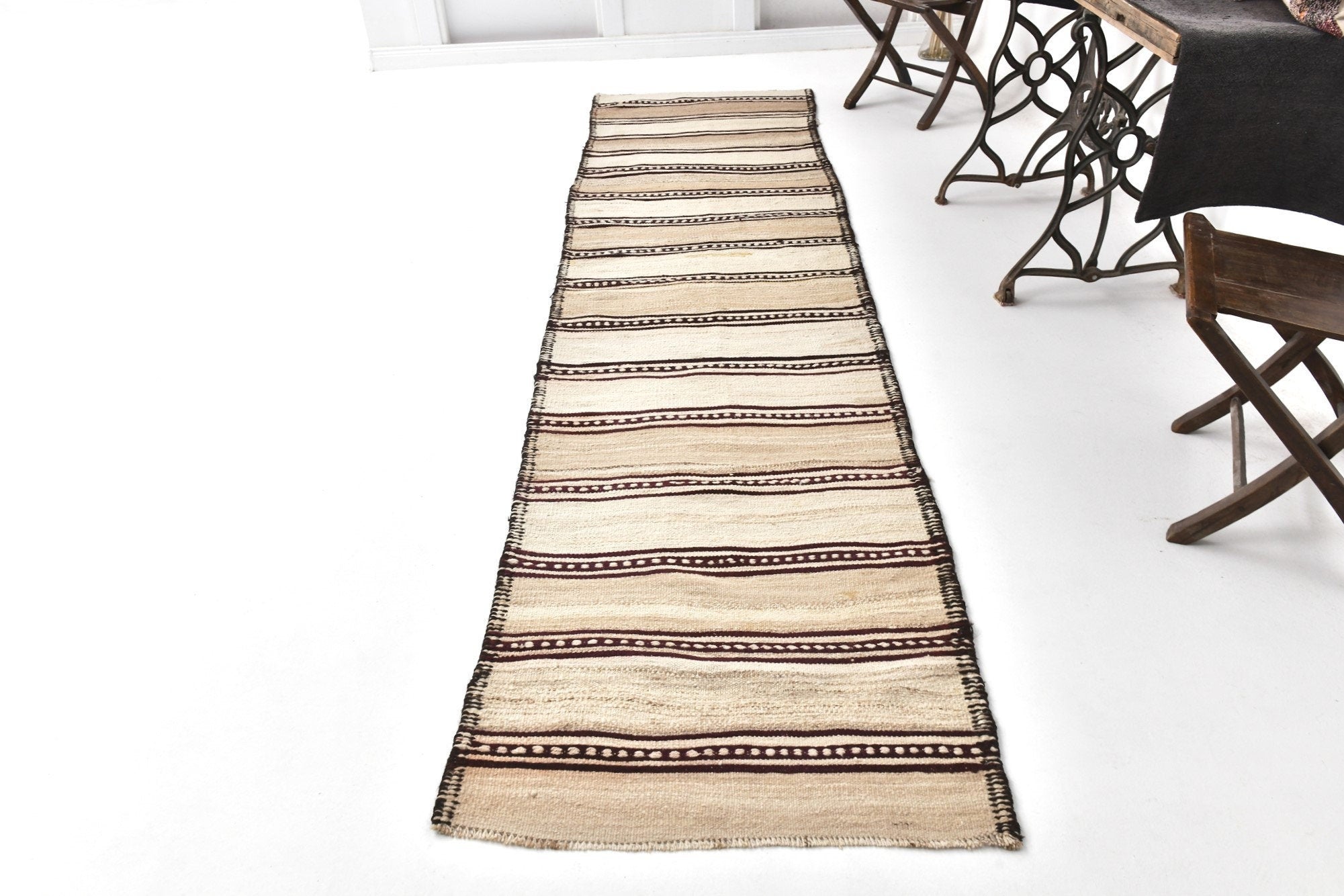 Vintage Kilim Anatolian 2'10" x 11'3" ft