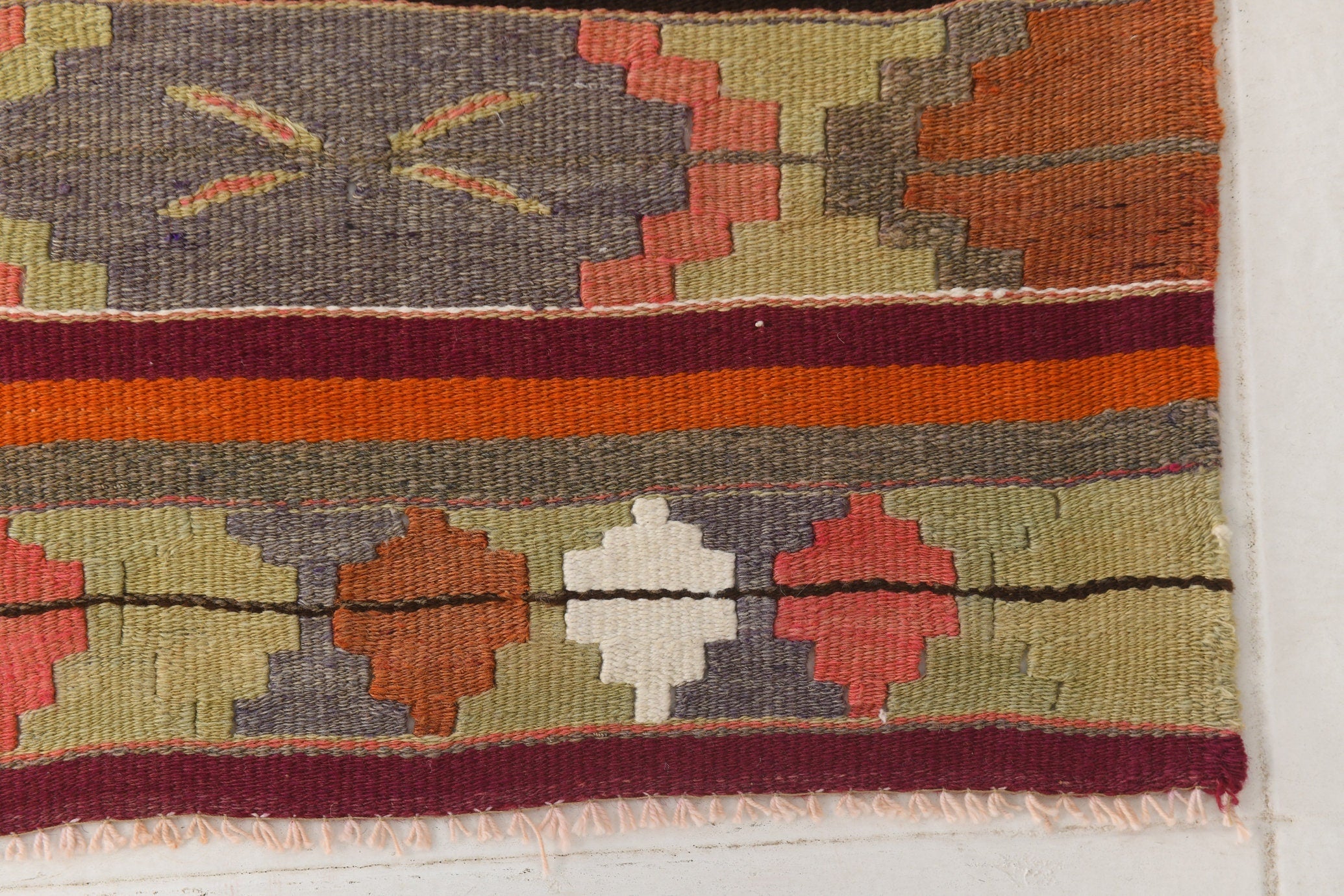 Vintage Kilim Anatolian 2'10" x 14'0" ft