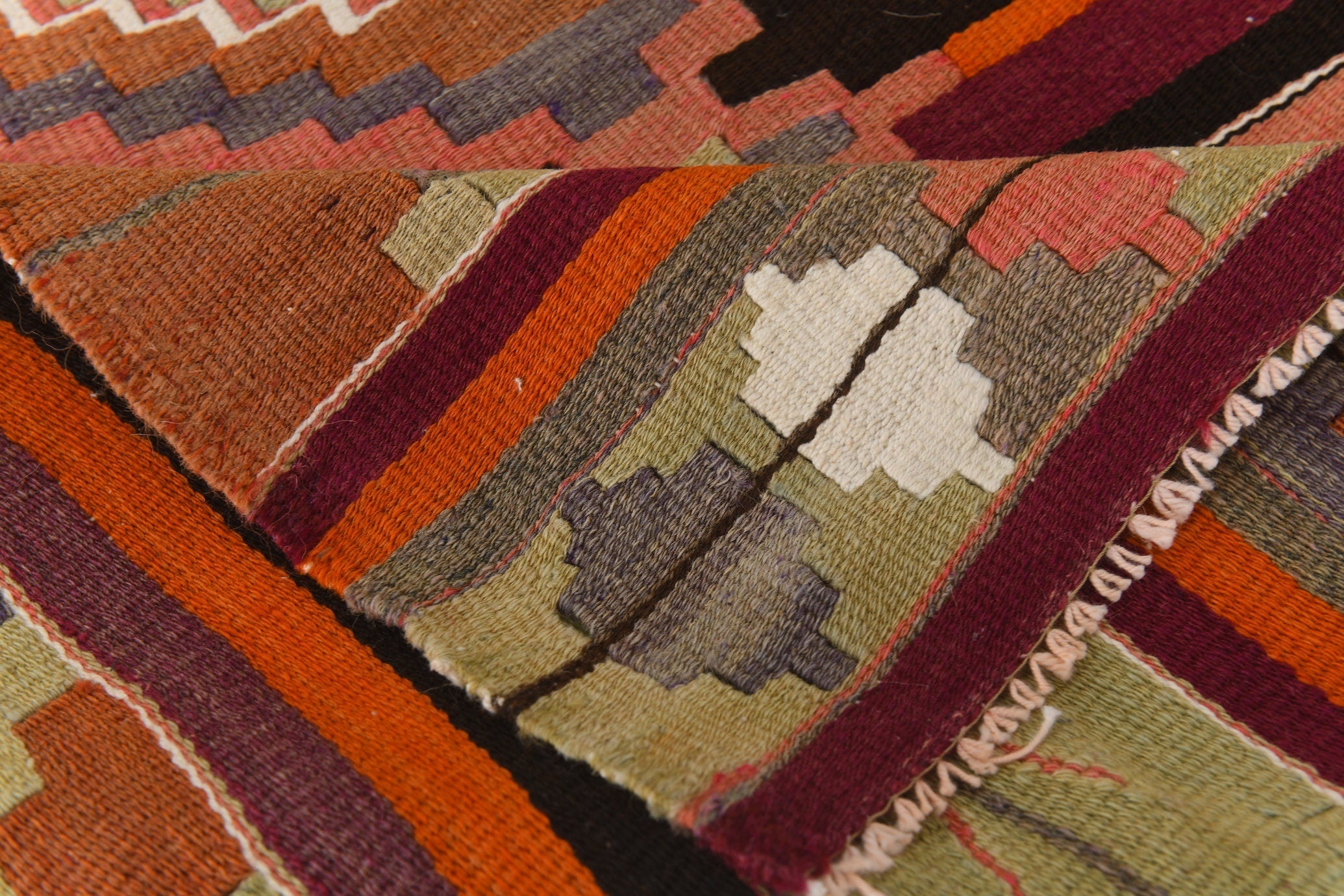 Vintage Kilim Anatolian 2'10" x 14'0" ft