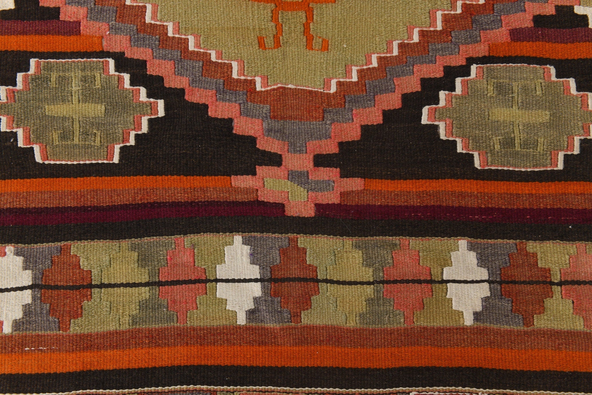 Vintage Kilim Anatolian 2'10" x 14'0" ft