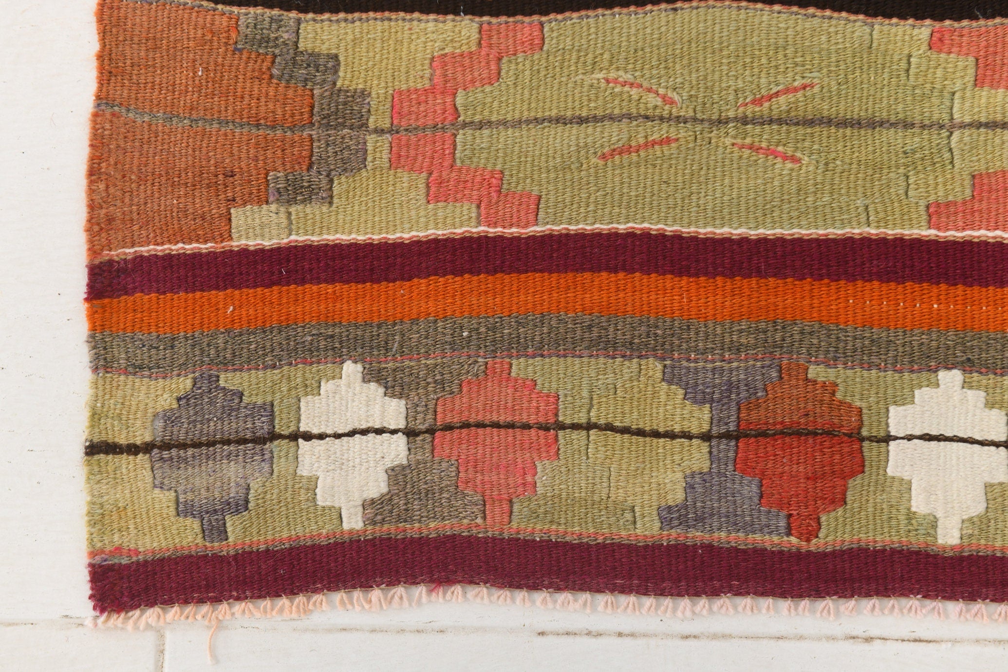 Vintage Kilim Anatolian 2'10" x 14'0" ft