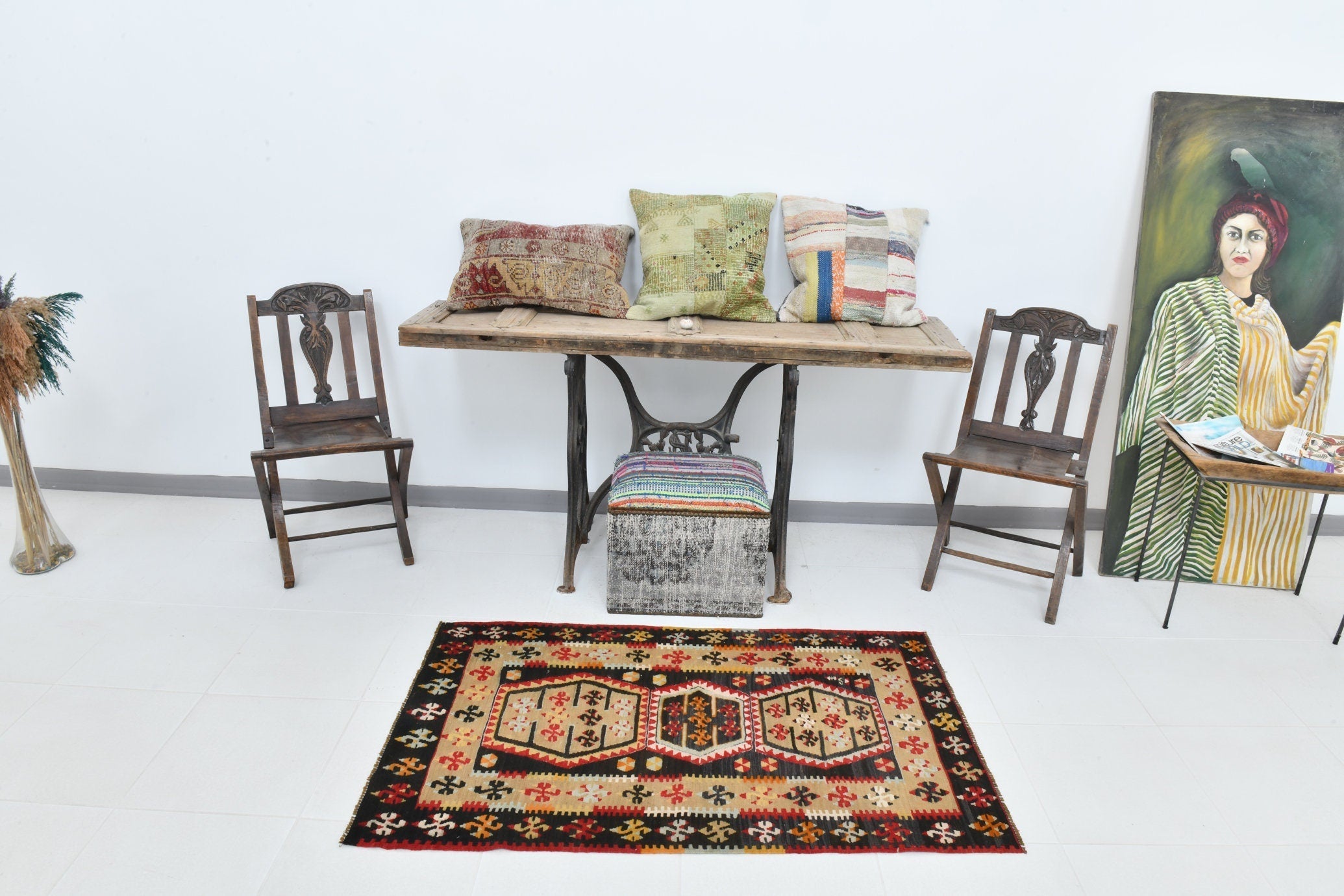 Vintage Kilim Anatolian 2'10" x 4'7" ft