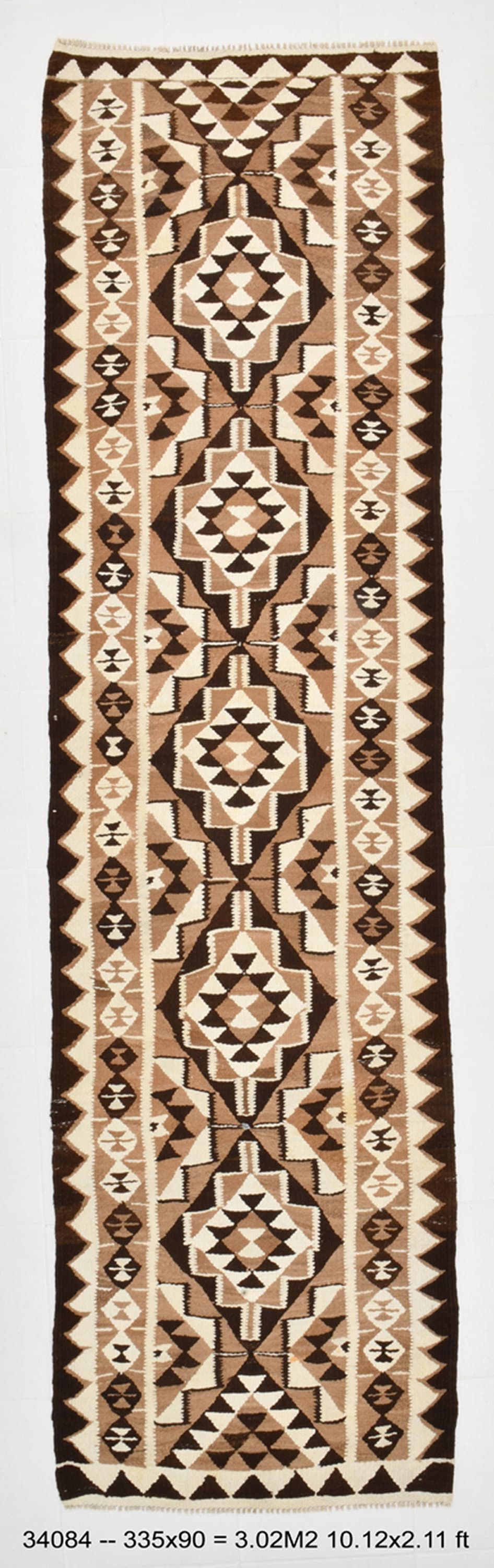 Vintage Kilim Anatolian 2’11’’ x 10’12’’ ft