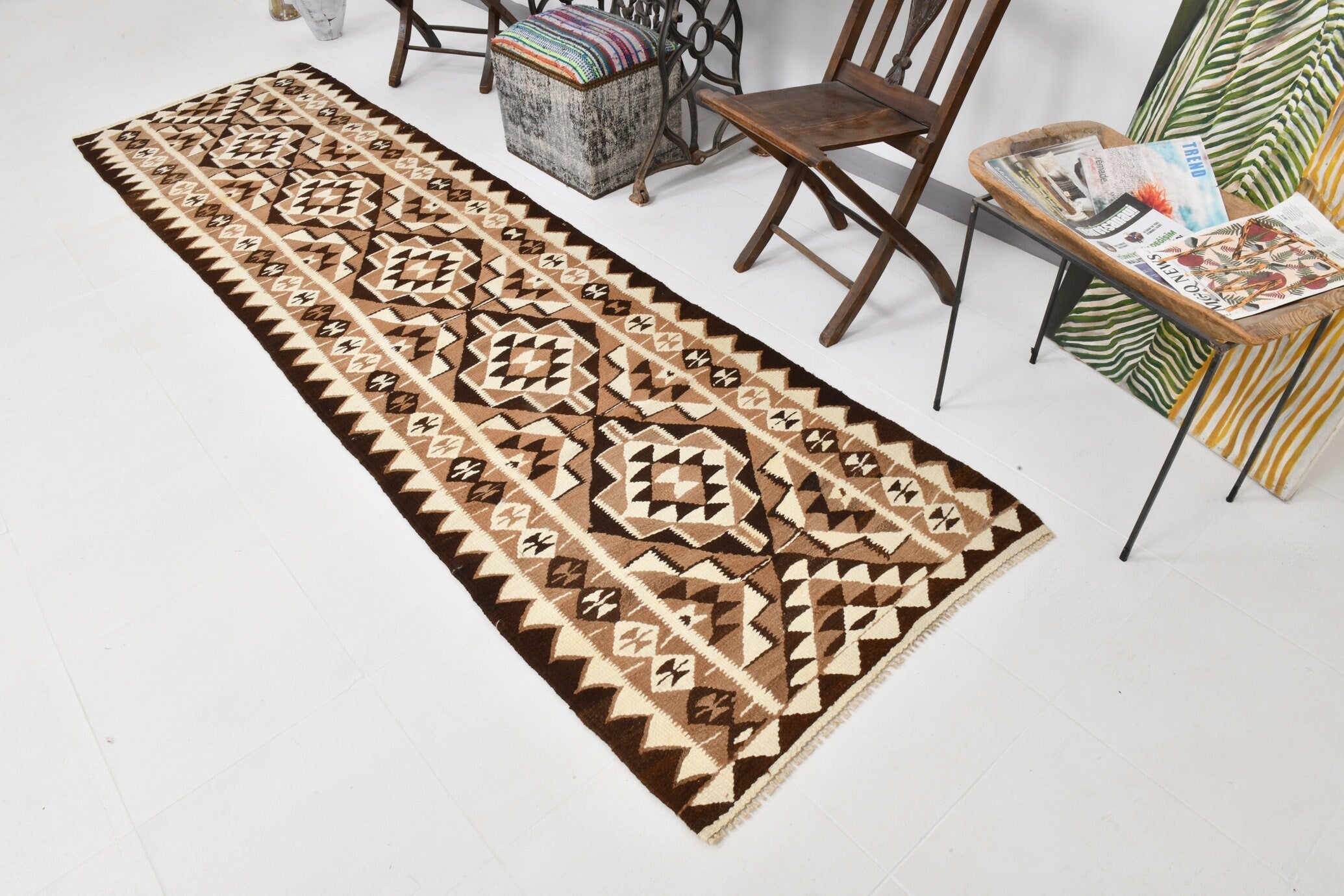 Vintage Kilim Anatolian 2’11’’ x 10’12’’ ft