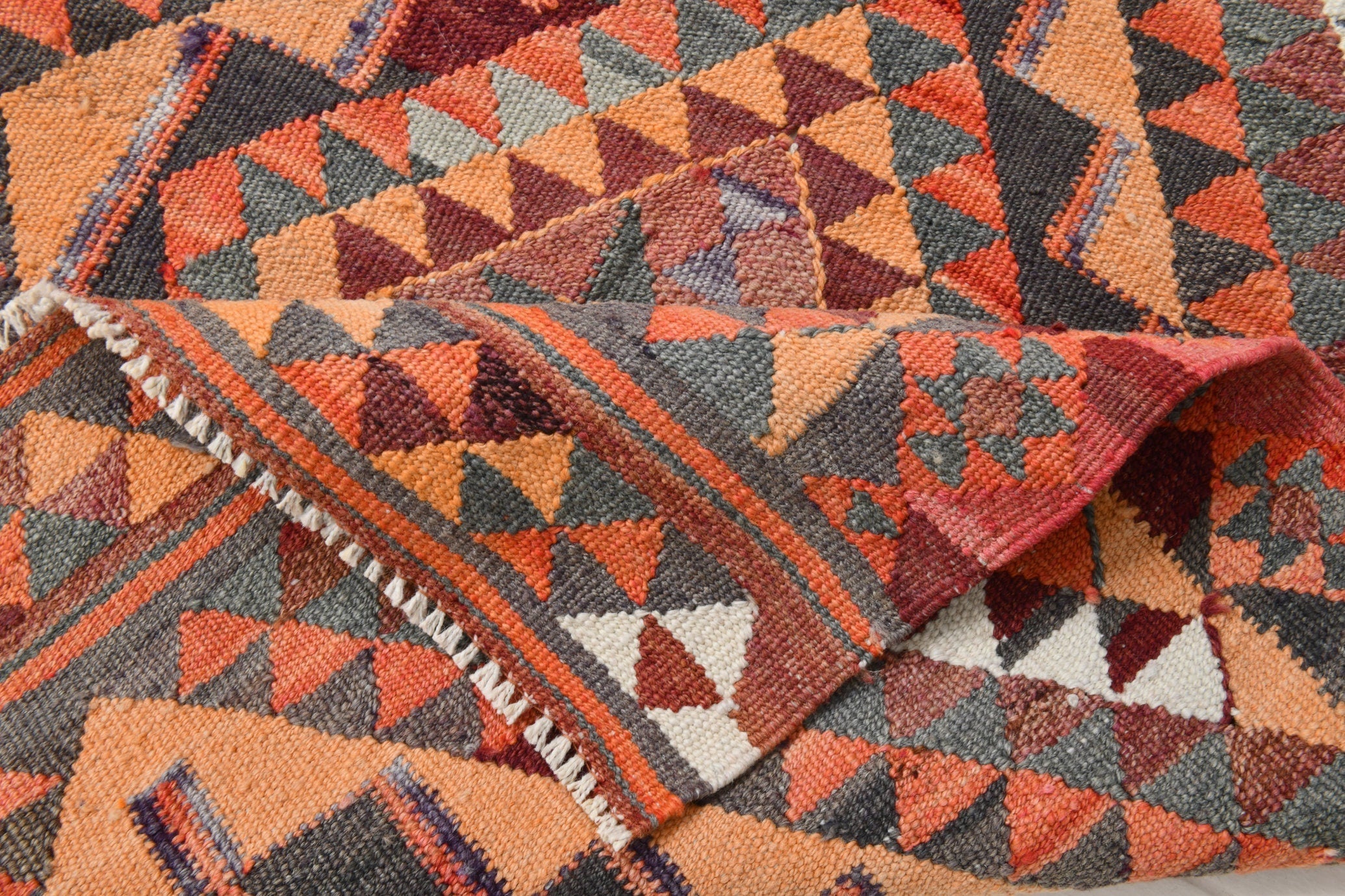 Vintage Kilim Anatolian 2'11" x 10'2" ft