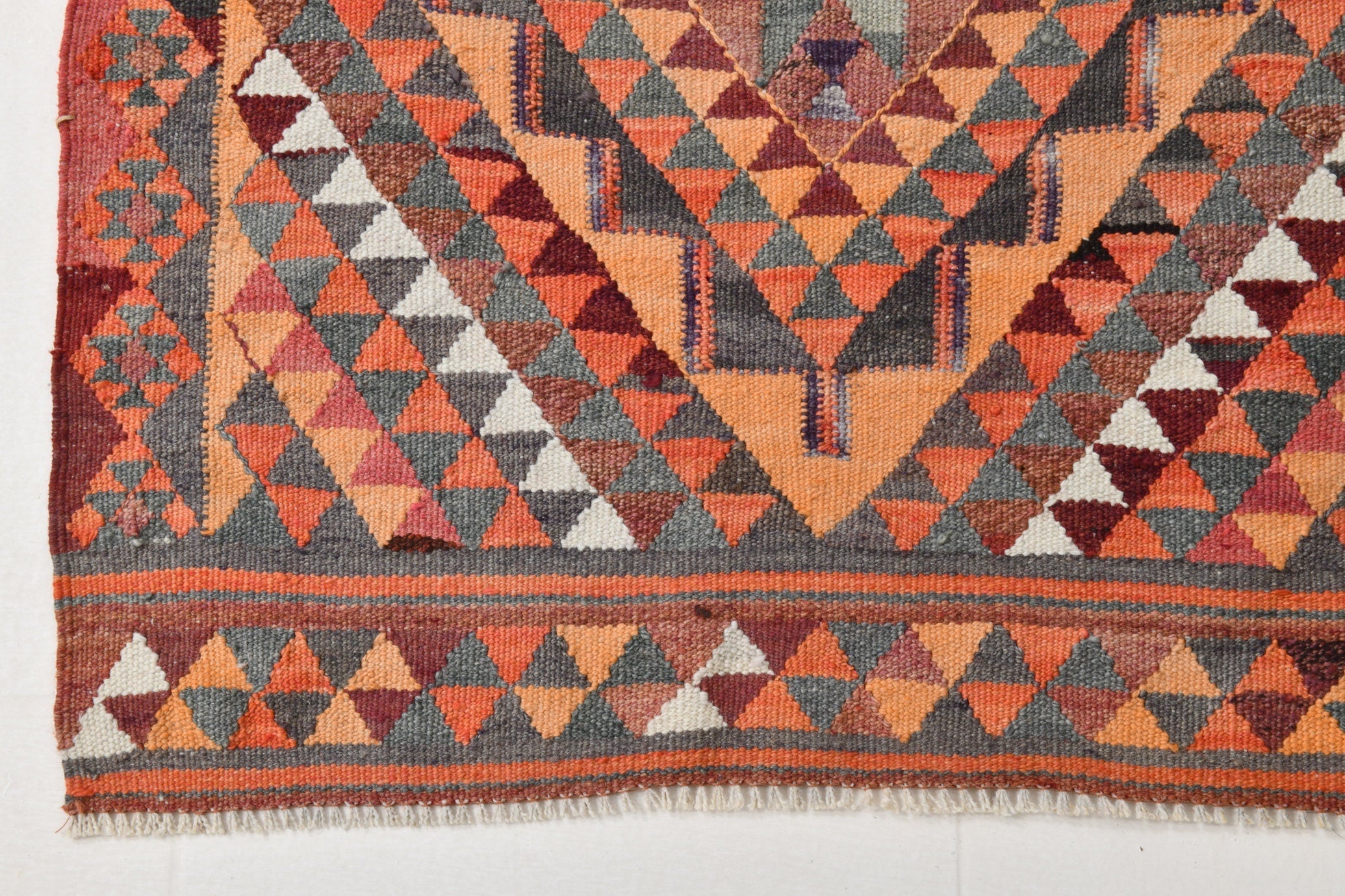 Vintage Kilim Anatolian 2'11" x 10'2" ft