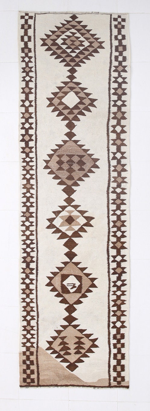 Vintage Kilim Anatolian 2’11’’ x 10’2’’ ft