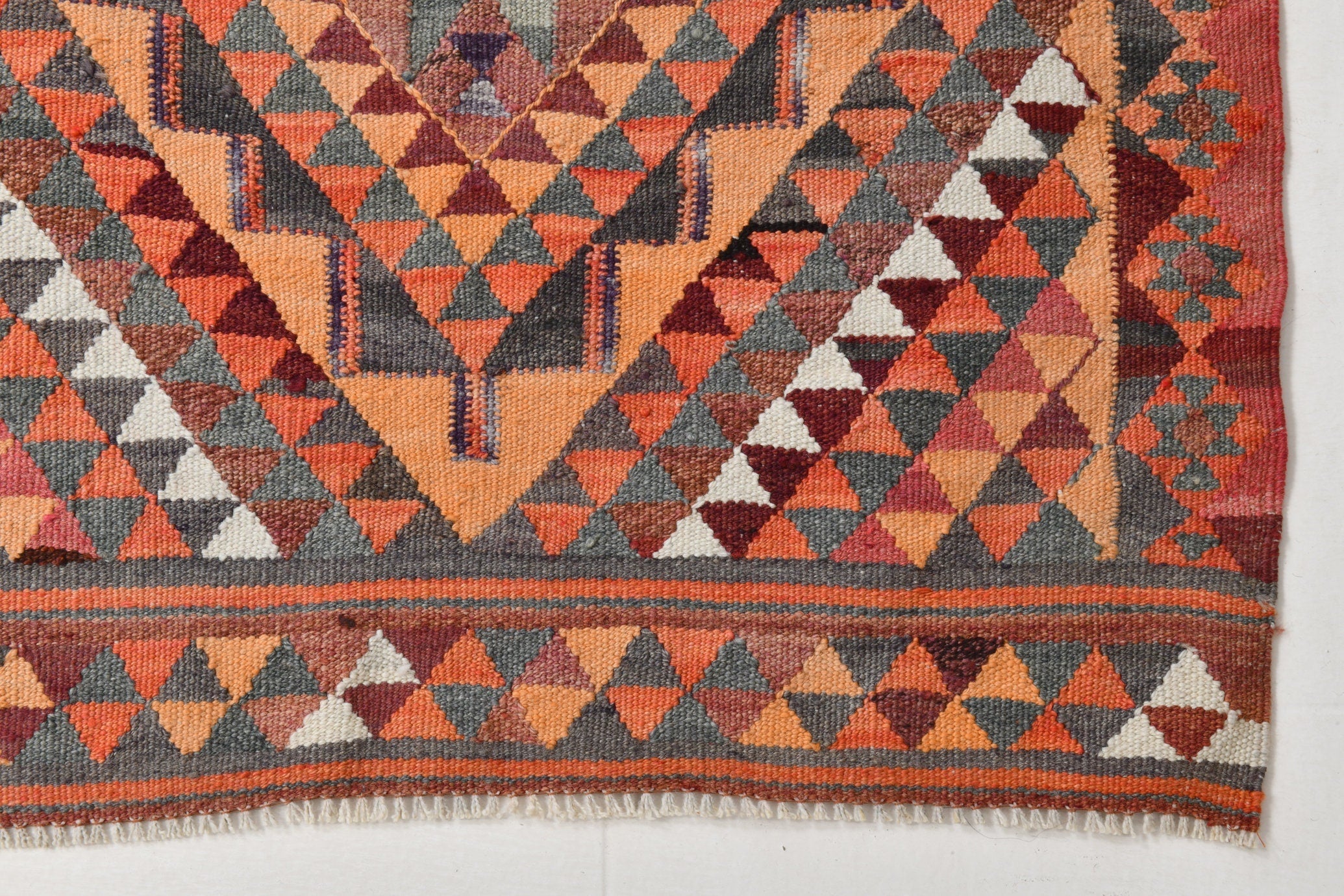Vintage Kilim Anatolian 2'11" x 10'2" ft