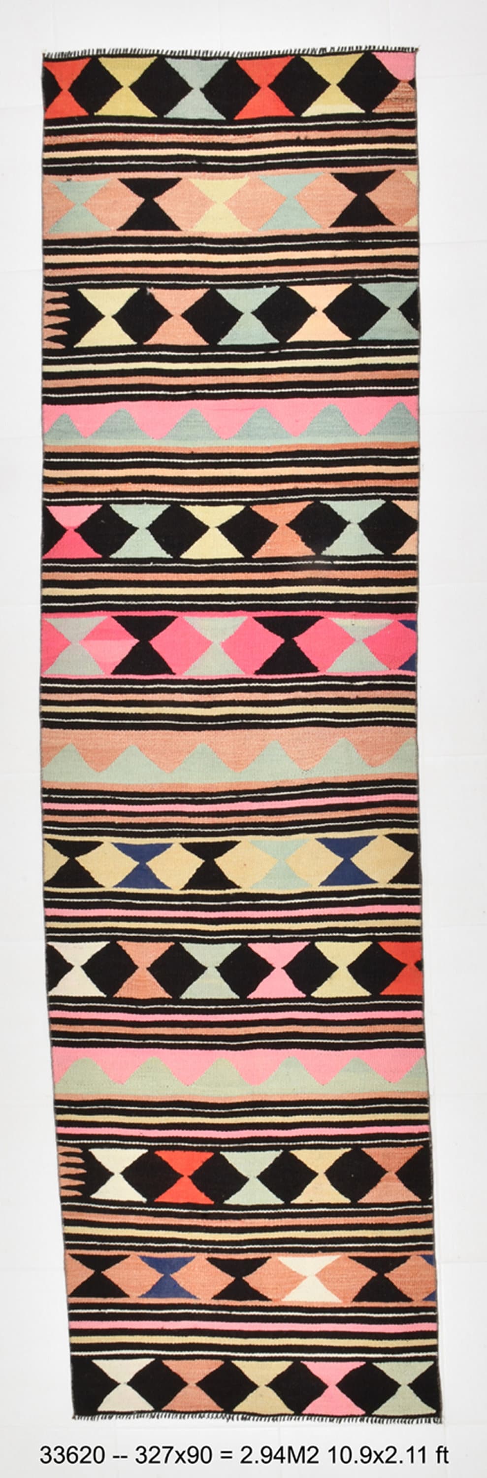 Vintage Kilim Anatolian 2’11’’ x 10’9’’ ft