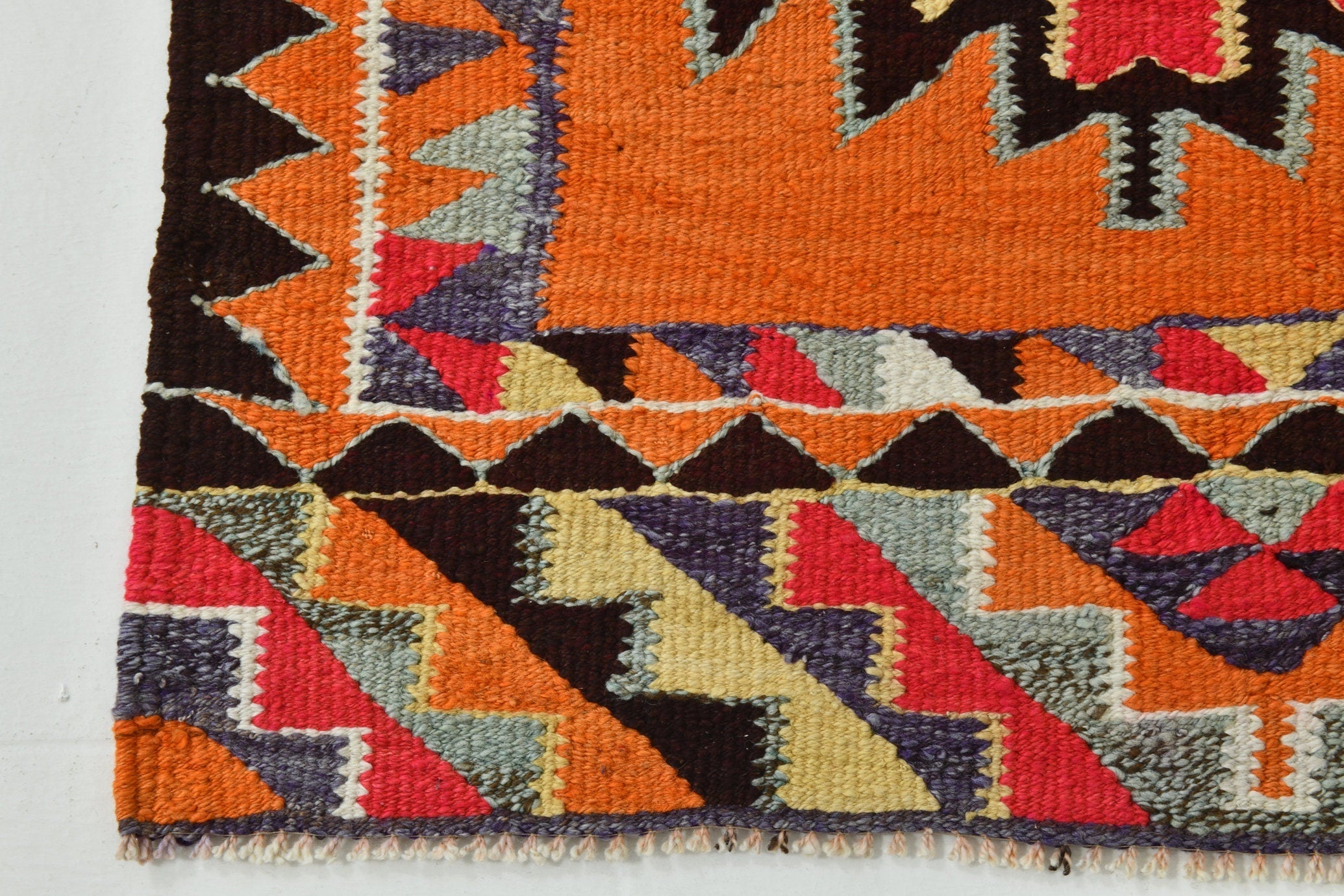 Vintage Kilim Anatolian 2’11’’ x 11’4’’ ft