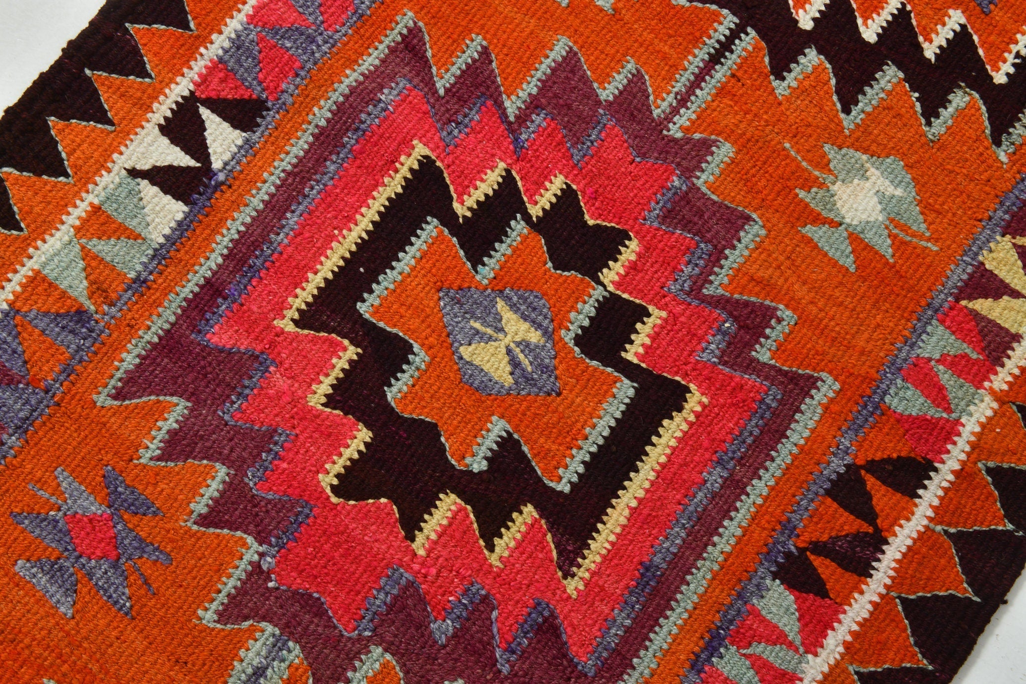 Vintage Kilim Anatolian 2’11’’ x 11’4’’ ft