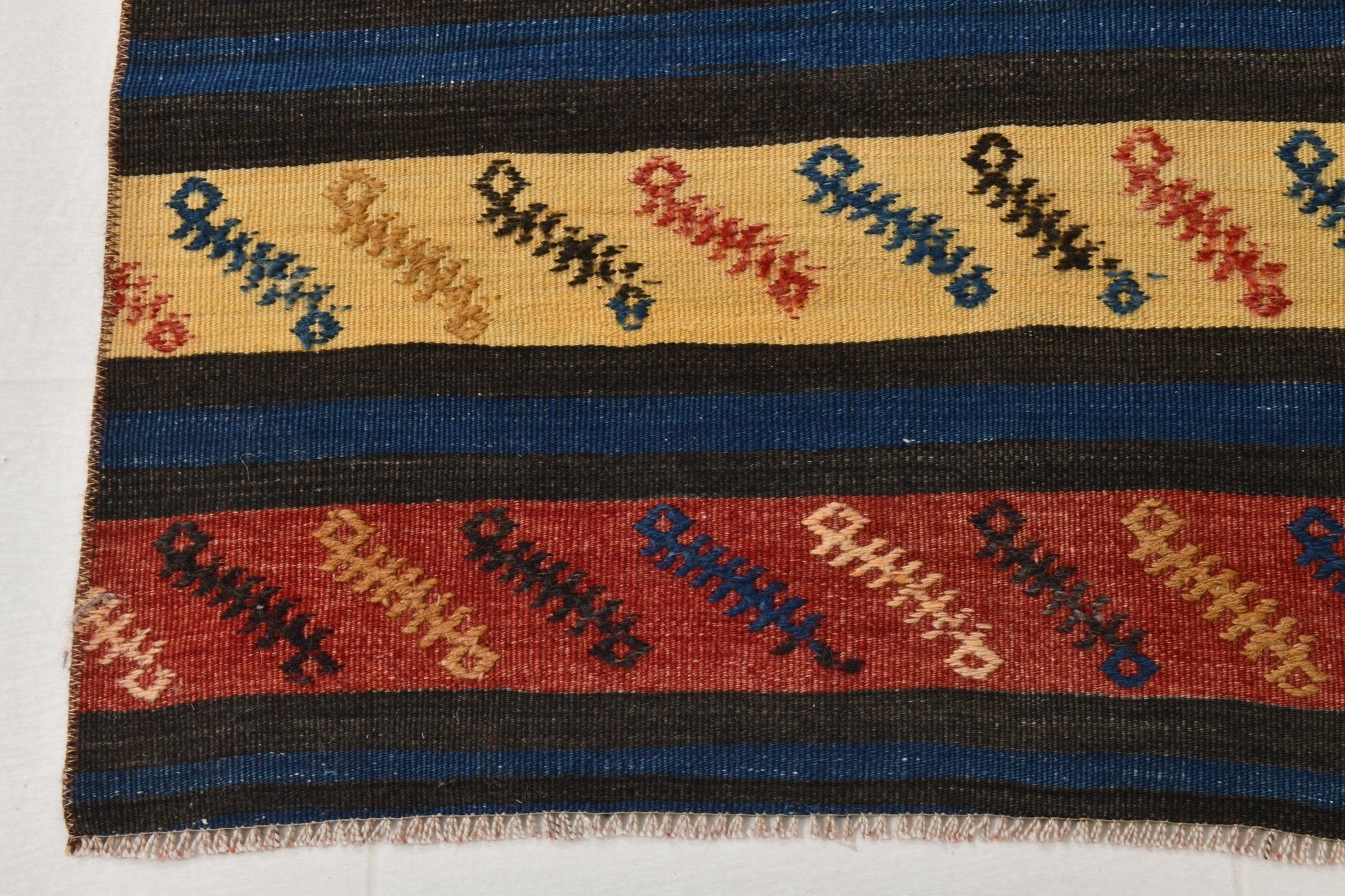 Vintage Kilim Anatolian 2'11" x 11'7" ft
