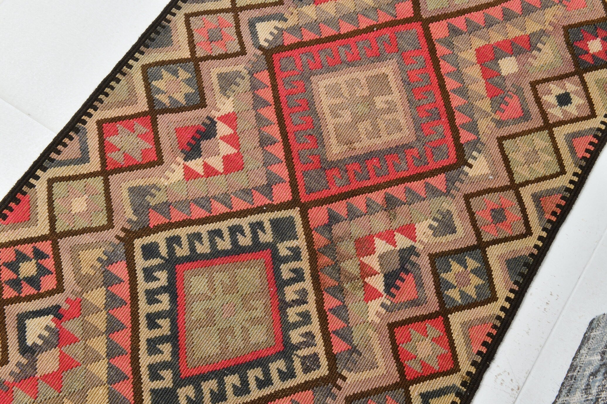 Vintage Kilim Anatolian 2’11’’ x 13’11’’ ft