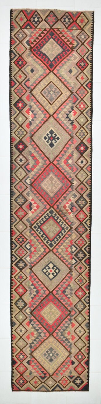 Vintage Kilim Anatolian 2’11’’ x 13’11’’ ft