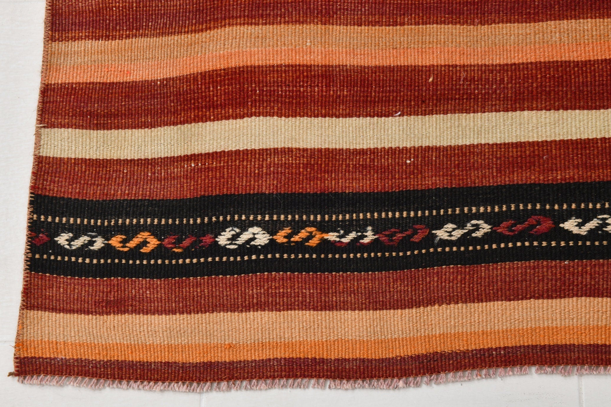 Vintage Kilim Anatolian 2’11’’ x 13’2’’ ft