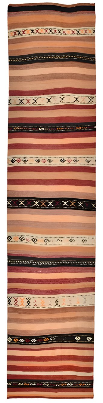 Vintage Kilim Anatolian 2’11’’ x 13’2’’ ft