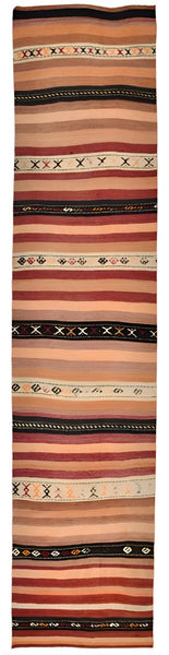 Vintage Kilim Anatolian 2’11’’ x 13’2’’ ft