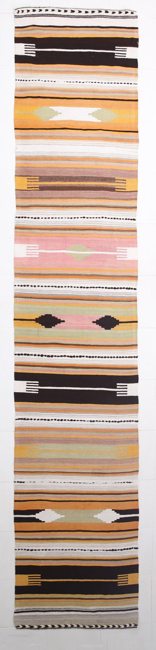 Vintage Kilim Anatolian 2’11’’ x 16’3’’ ft