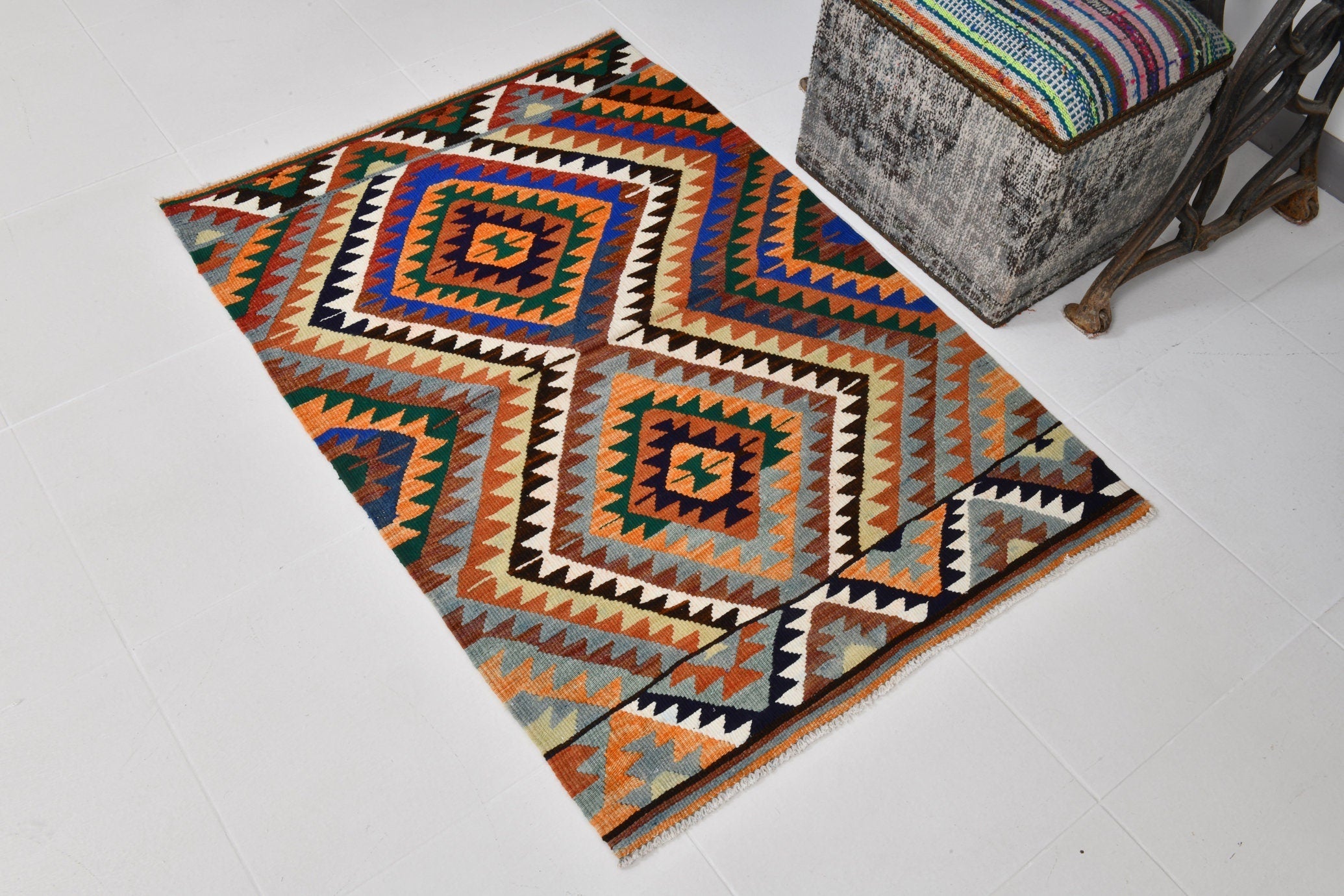 Vintage Kilim Anatolian 2’11’’ x 4’2’’ ft