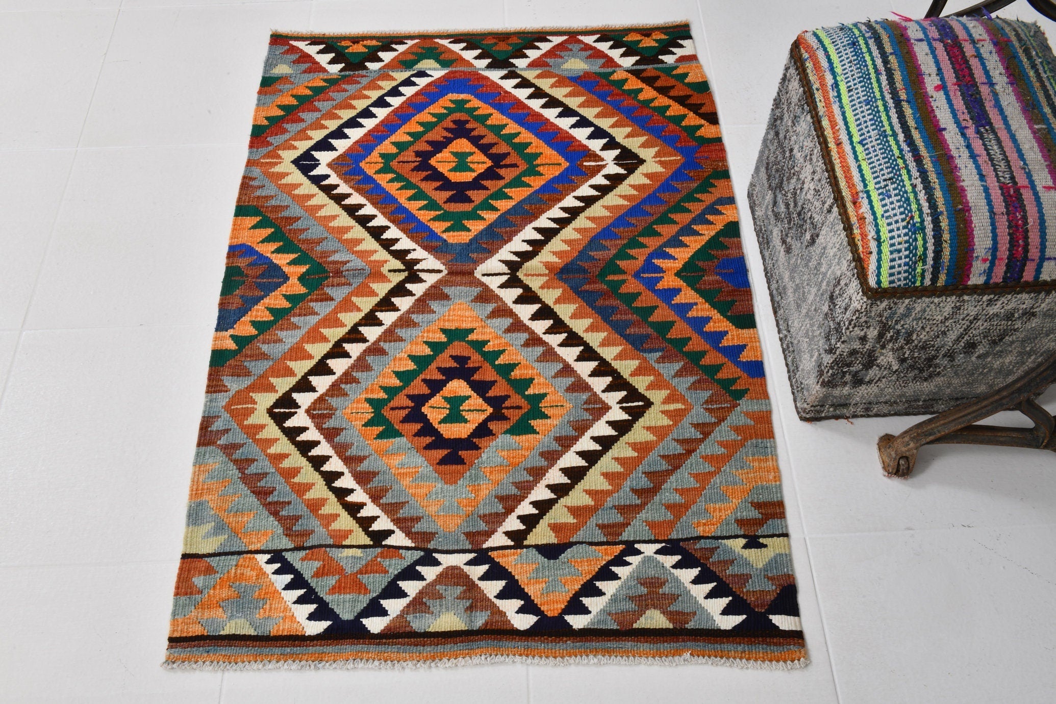 Vintage Kilim Anatolian 2’11’’ x 4’2’’ ft