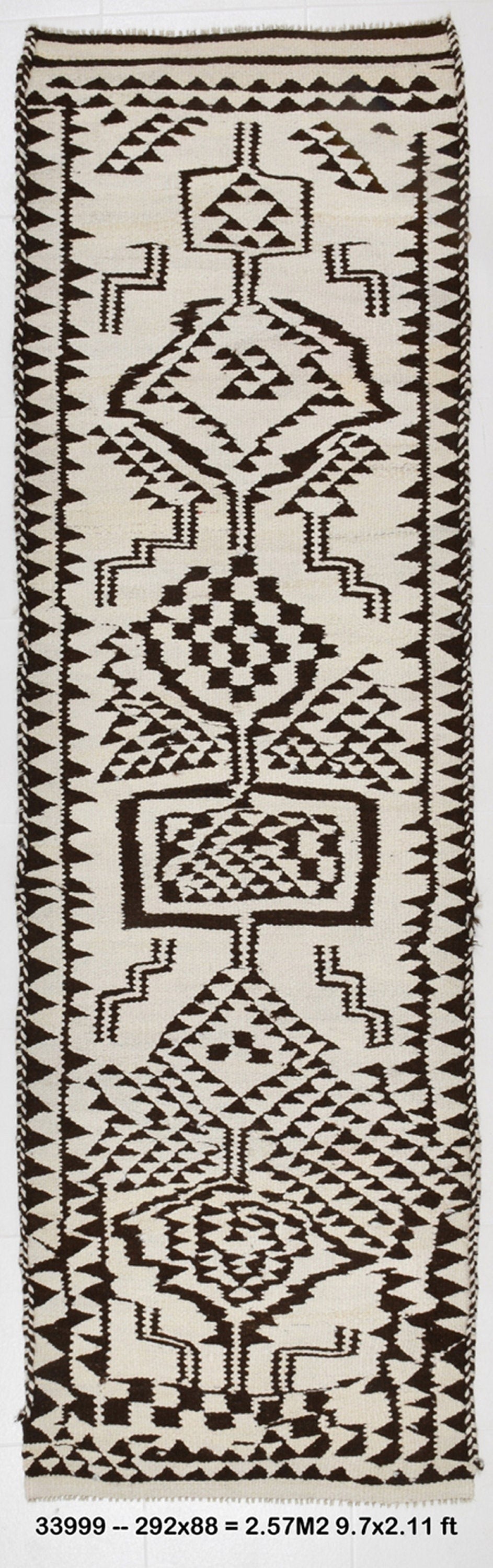 Vintage Kilim Anatolian 2’11’’ x 9’7’’ ft