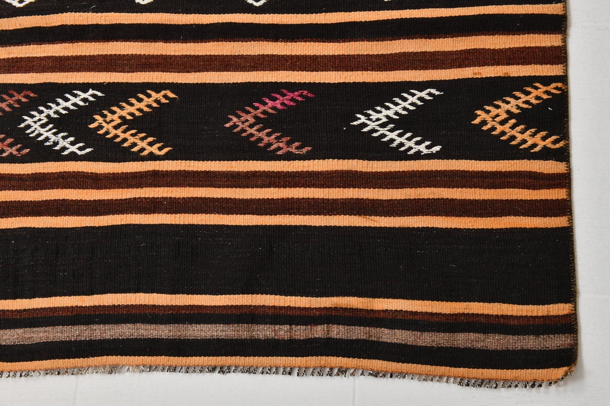 Vintage Kilim Anatolian 2'12" x 11'5" ft