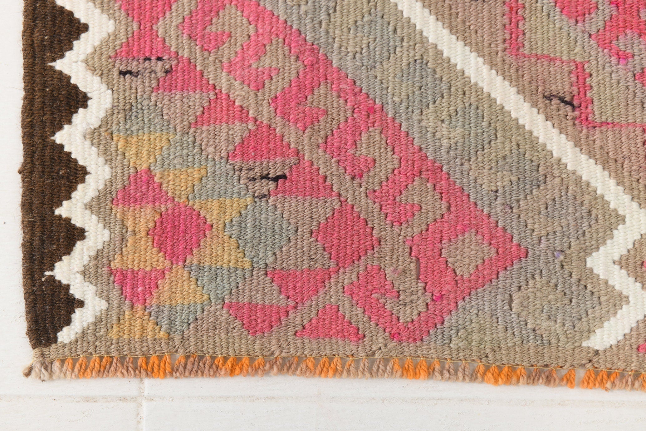 Vintage Kilim Anatolian 2’12’’ x 15’7’’ ft