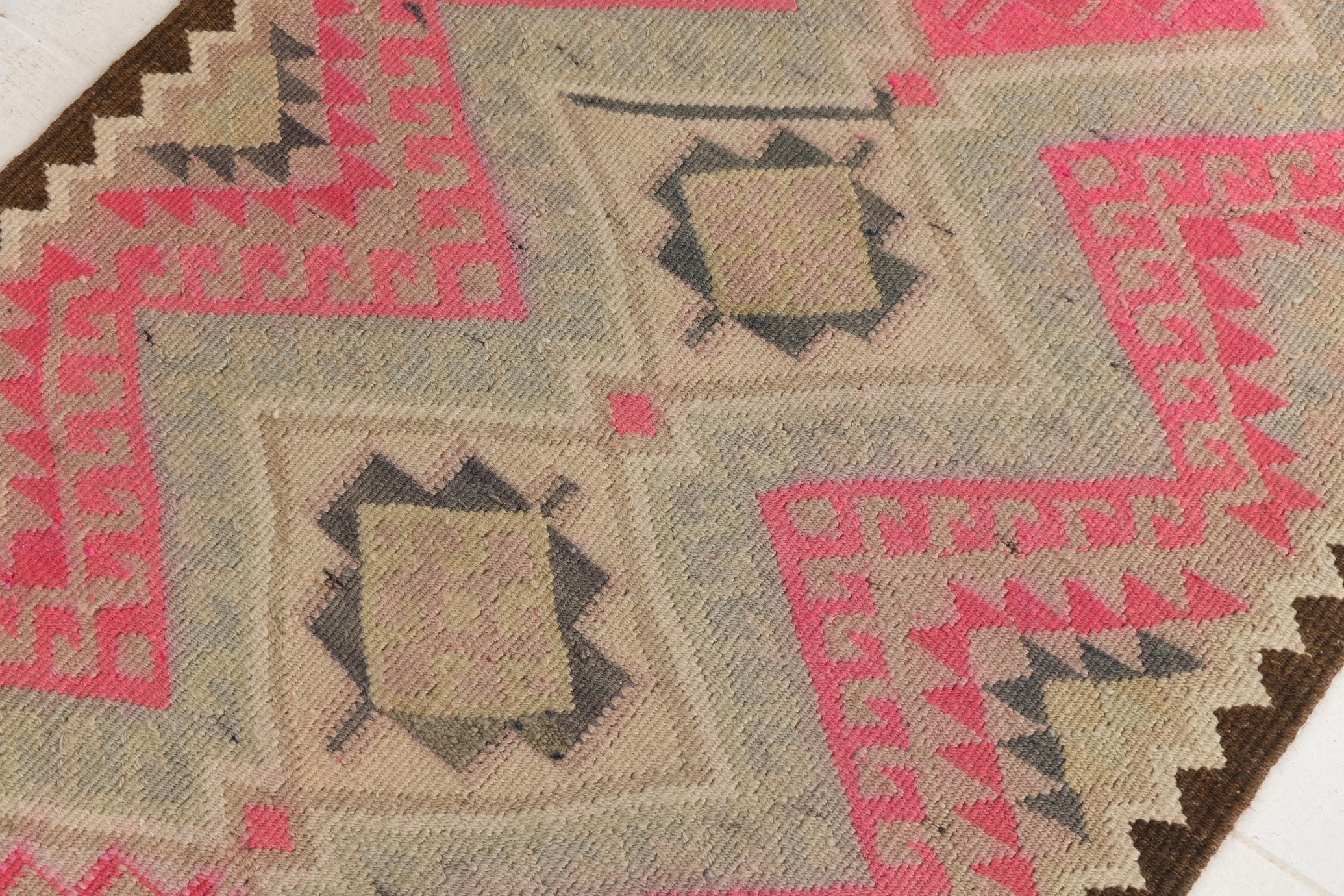 Vintage Kilim Anatolian 2’12’’ x 15’7’’ ft