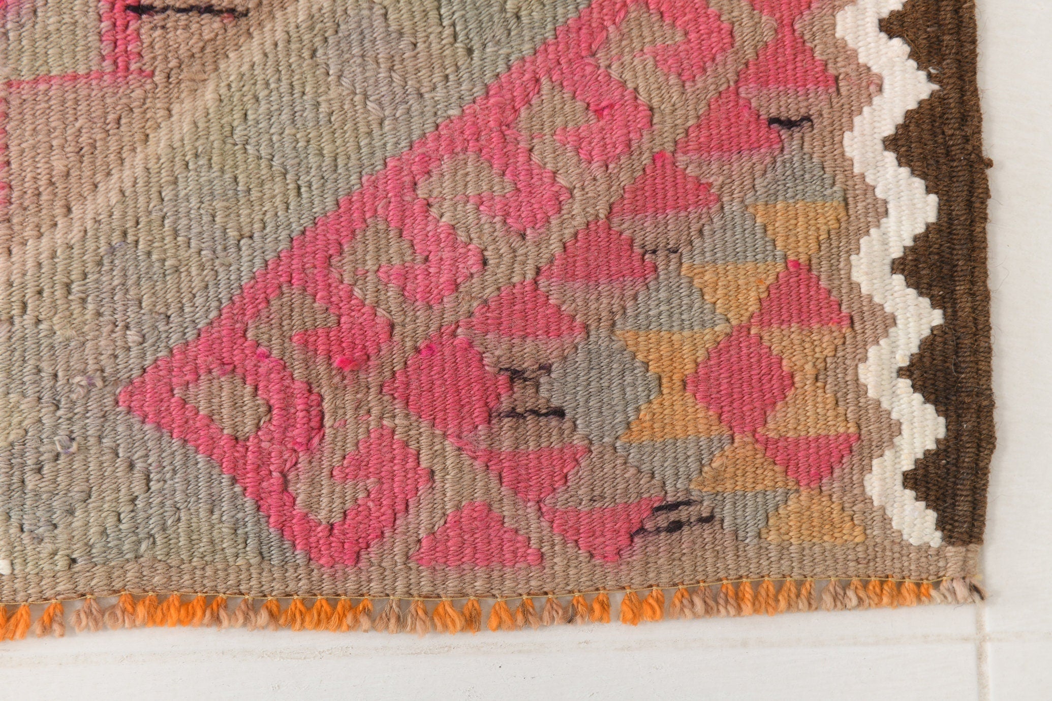 Vintage Kilim Anatolian 2’12’’ x 15’7’’ ft