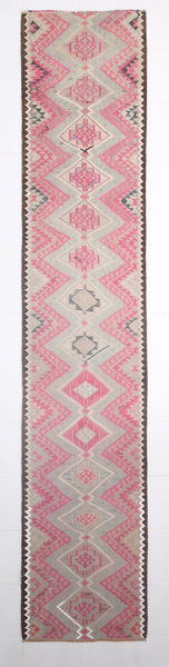 Vintage Kilim Anatolian 2’12’’ x 15’7’’ ft