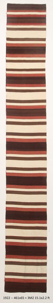 Vintage Kilim Anatolian 2'2" x 15'1" ft