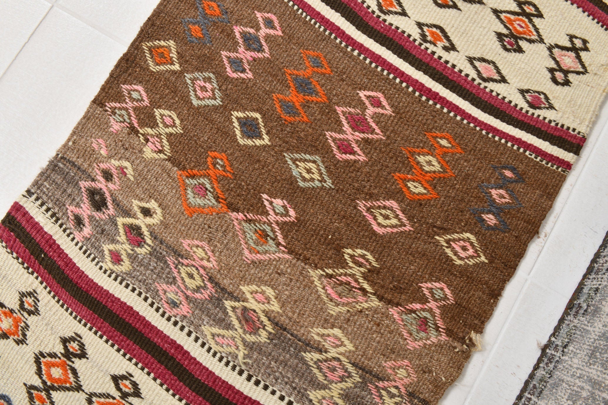 Vintage Kilim Anatolian 2'2" x 8'7" ft