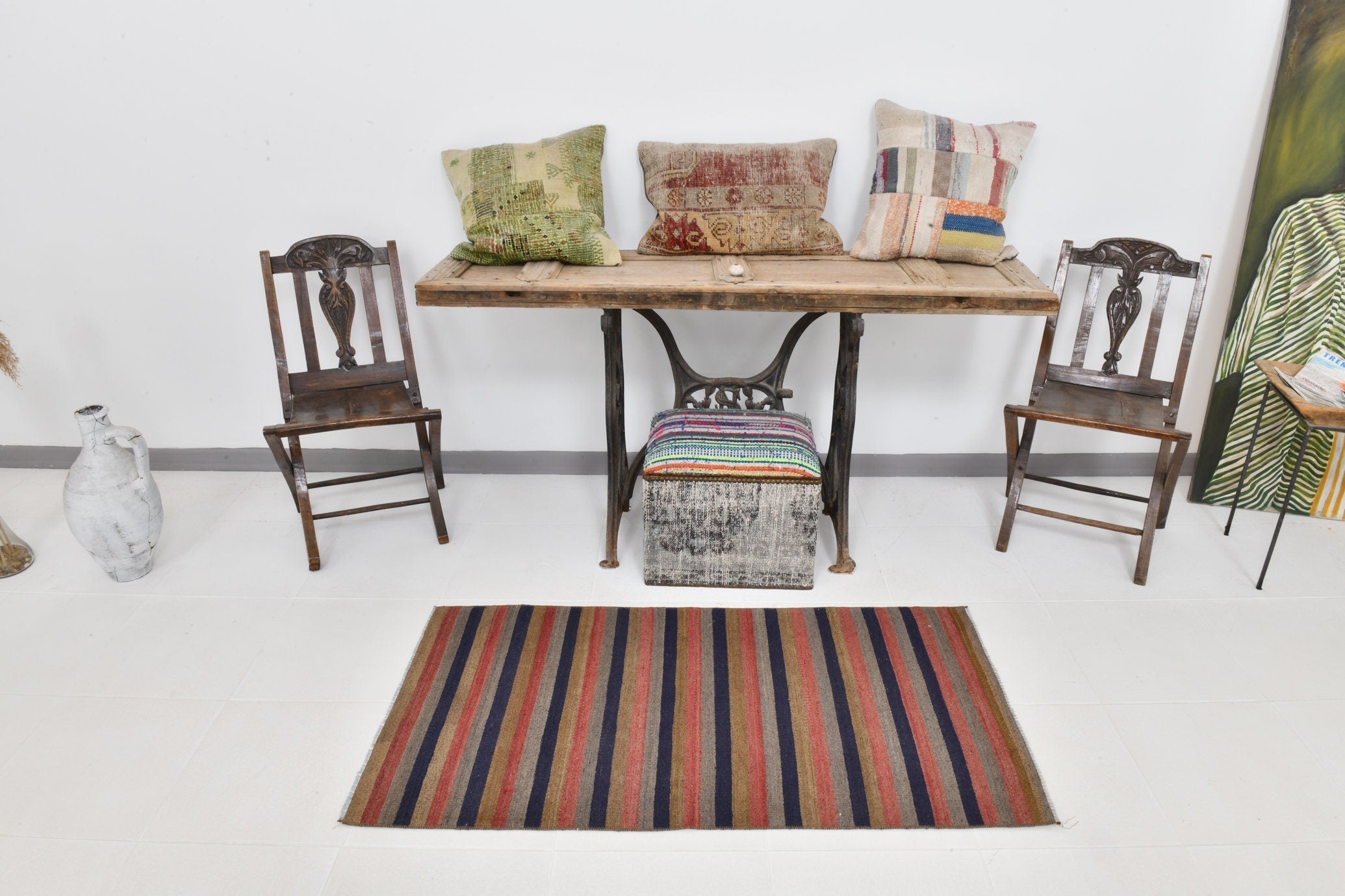 Vintage Kilim Anatolian 2'4" x 4'8" ft