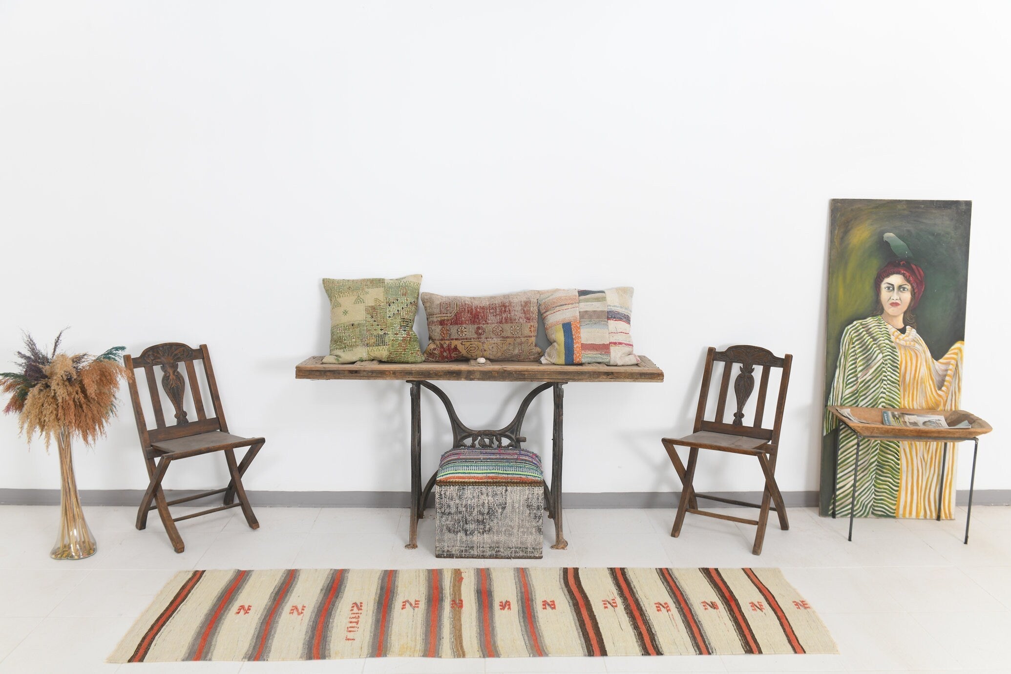 Vintage Kilim Anatolian 2'4" x 8'2" ft