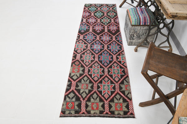 Vintage Kilim Anatolian 2'4" x 8'6" ft